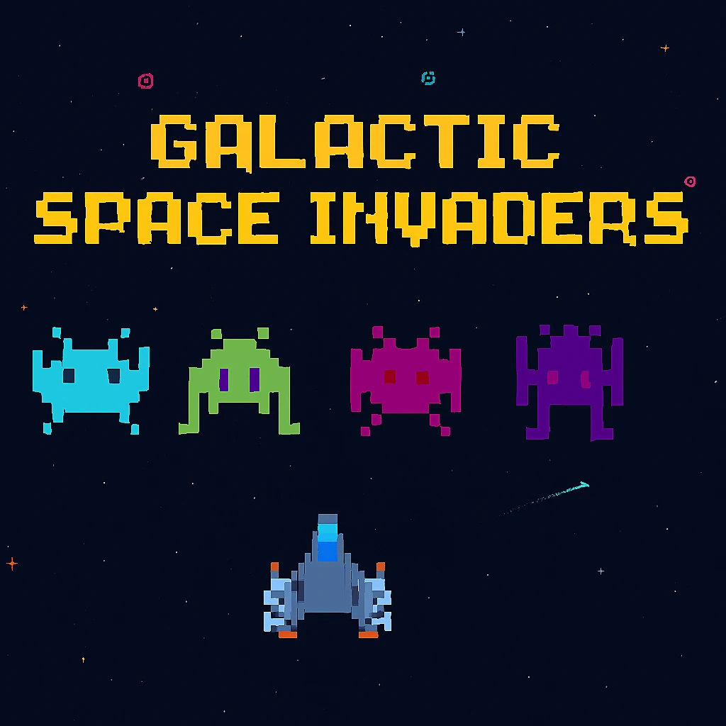 Galactic Space Invaders game cover image